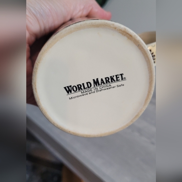 World Market 3 Pc Tea Mug With Loose Leaf Tea infuser Strainer Lid - Picture 2 of 4